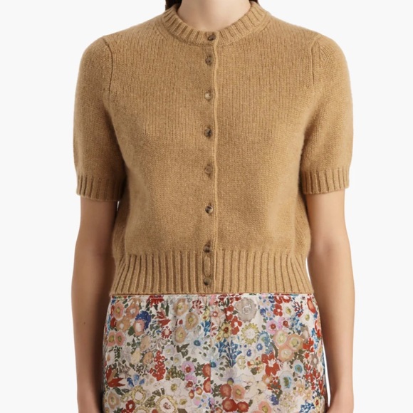 Khaite Nora Cardigan in Biscotti - Picture 3 of 6